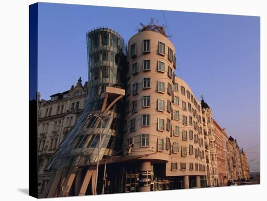 Fred and Ginger Building, Prague, Czech Republic, Europe-Neale Clarke-Stretched Canvas