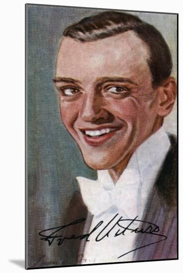 Fred Astaire, (1899-198), American Film and Broadway Stage Dancer, Actor, 20th Century-null-Mounted Giclee Print