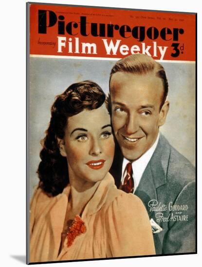 Fred Astaire (1899-198) and Paulette Goddard (1910-199), Actors, 1941-null-Mounted Giclee Print