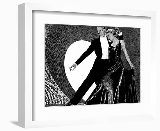 Fred Astaire and Ginger Rogers-null-Framed Photographic Print