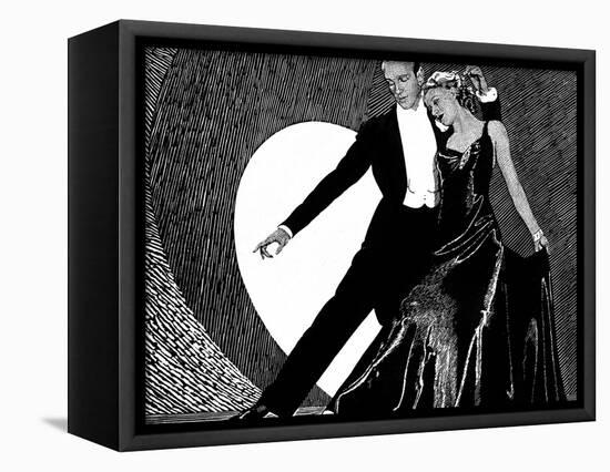 Fred Astaire and Ginger Rogers-null-Framed Stretched Canvas