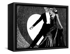 Fred Astaire and Ginger Rogers-null-Framed Stretched Canvas