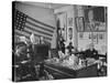 Fred Bays Sitting at His Desk at the Democratic State Headquarters-Hansel Mieth-Stretched Canvas