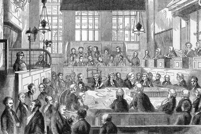 Court Scene, Newgate, 1862