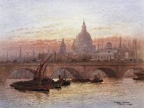 London Bridge, England-Fred E.J. Goff-Stretched Canvas