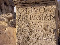 Inscription on Stone in the Great Court, Lebanon, Middle East-Fred Friberg-Photographic Print