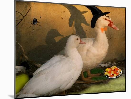 Fred & Lucy Halloween Ducks-sylvia pimental-Mounted Art Print