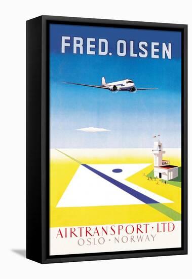 Fred. Olsen Air Transport Ltd. Oslo-null-Framed Stretched Canvas
