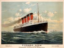 Advertisement for the Cunard Line, C.1908 (Colour Litho)-Fred Pansing-Giclee Print