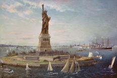 Liberty Island, New York Harbor, 1883-Fred Pansing-Framed Giclee Print