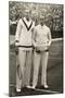 Fred Perry and Cochet Before Their Match-null-Mounted Art Print