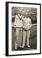 Fred Perry and Cochet Before Their Match-null-Framed Art Print