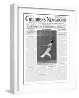 Fred Perry, Front Page of 'The Children's Newspaper', July 1934-English School-Framed Giclee Print