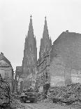 View of Cathedral among Ruins-Fred Ramage-Photographic Print