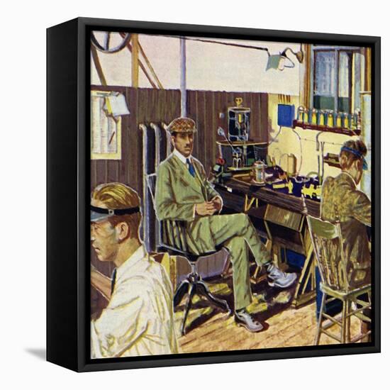 Fred Royce Set Up a Factory to Make Electrical Equipment-null-Framed Stretched Canvas