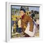 Fred Royce Sold Newspapers at the Age of Nine-null-Framed Premium Giclee Print