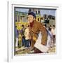 Fred Royce Sold Newspapers at the Age of Nine-null-Framed Giclee Print