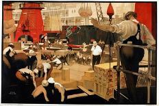 Empire Builders: Loading and Unloading Cargo-Fred Taylor-Art Print