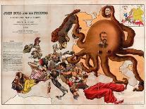 Satirical Map - John Bull and His Friends a Serio-Comic Map of Europe-Fred W Rose-Stretched Canvas