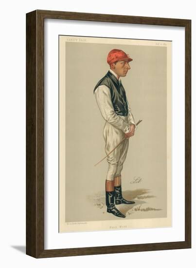 Fred Webb, 10 August 1889, Vanity Fair Cartoon-Liborio Prosperi-Framed Giclee Print