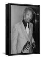 Freddie Green, Guitarist with Count Basies Orchestra, at the Royal Festival Hall, London, 1980-Denis Williams-Framed Stretched Canvas