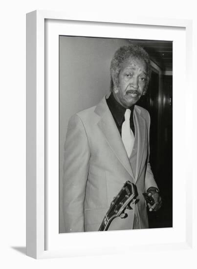 Freddie Green, Guitarist with Count Basies Orchestra, at the Royal Festival Hall, London, 1980-Denis Williams-Framed Photographic Print