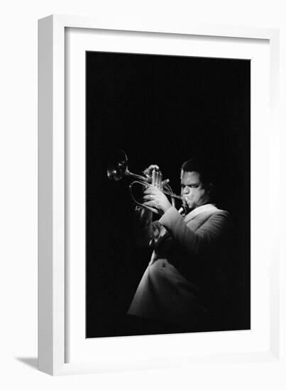 Freddie Hubbard, Ronnie Scotts, Soho, London, 1981-Brian O'Connor-Framed Photographic Print