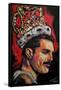 Freddie Mercury Painting 002-Rock Demarco-Framed Stretched Canvas