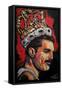 Freddie Mercury Painting 002-Rock Demarco-Framed Stretched Canvas