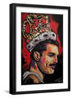 Freddie Mercury Painting 002-Rock Demarco-Framed Giclee Print