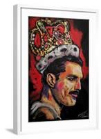 Freddie Mercury Painting 002-Rock Demarco-Framed Giclee Print