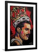 Freddie Mercury Painting 002-Rock Demarco-Framed Giclee Print