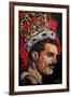 Freddie Mercury Painting 002-Rock Demarco-Framed Giclee Print