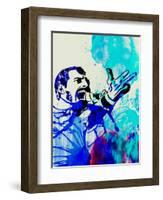 Freddie Mercury Watercolor-Jack Hunter-Framed Art Print