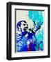 Freddie Mercury Watercolor-Jack Hunter-Framed Art Print