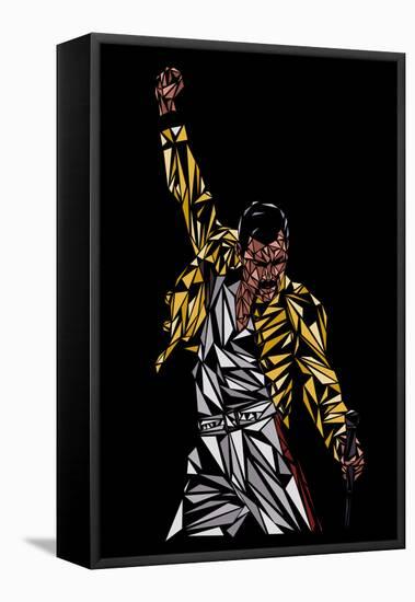 Freddie Mercury-Cristian Mielu-Framed Stretched Canvas