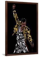 Freddie Mercury-Cristian Mielu-Framed Art Print