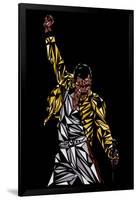 Freddie Mercury-Cristian Mielu-Framed Art Print