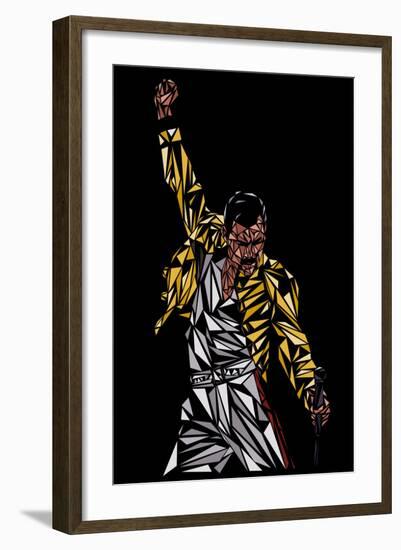 Freddie Mercury-Cristian Mielu-Framed Art Print