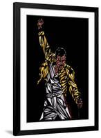 Freddie Mercury-Cristian Mielu-Framed Art Print