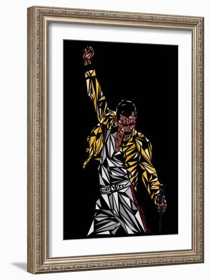 Freddie Mercury-Cristian Mielu-Framed Art Print