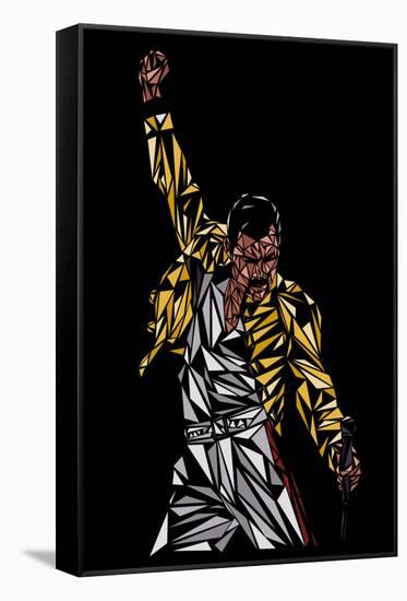 Freddie Mercury-Cristian Mielu-Framed Stretched Canvas