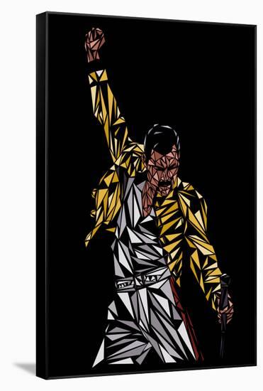 Freddie Mercury-Cristian Mielu-Framed Stretched Canvas