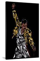 Freddie Mercury-Cristian Mielu-Stretched Canvas