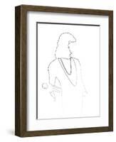 Freddie Mercury-Logan Huxley-Framed Art Print