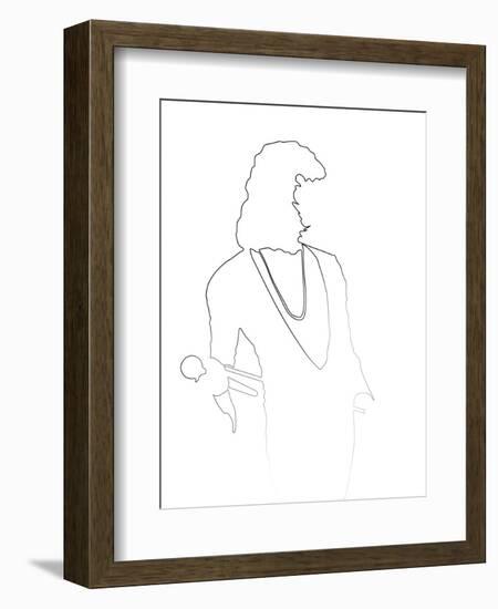 Freddie Mercury-Logan Huxley-Framed Art Print