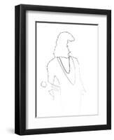 Freddie Mercury-Logan Huxley-Framed Art Print