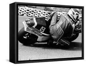 Freddie Spencer on a Honda Ns500, Belgian Grand Prix, Spa, Belgium, 1982-null-Framed Stretched Canvas