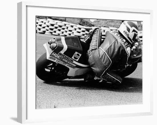 Freddie Spencer on a Honda Ns500, Belgian Grand Prix, Spa, Belgium, 1982-null-Framed Photographic Print