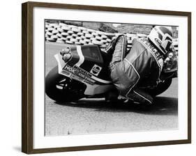 Freddie Spencer on a Honda Ns500, Belgian Grand Prix, Spa, Belgium, 1982-null-Framed Photographic Print
